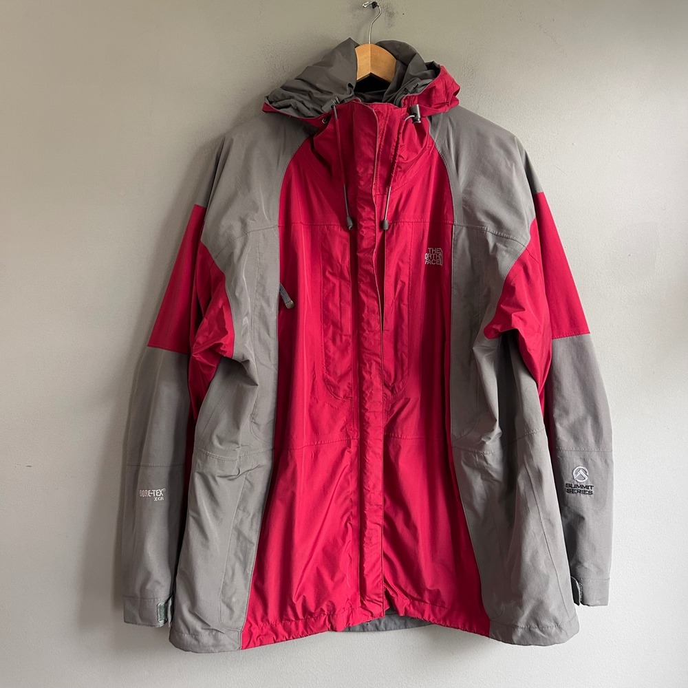 The North Face Summit Series Gore-Tex XCR Jacket Red Grey Womens XL